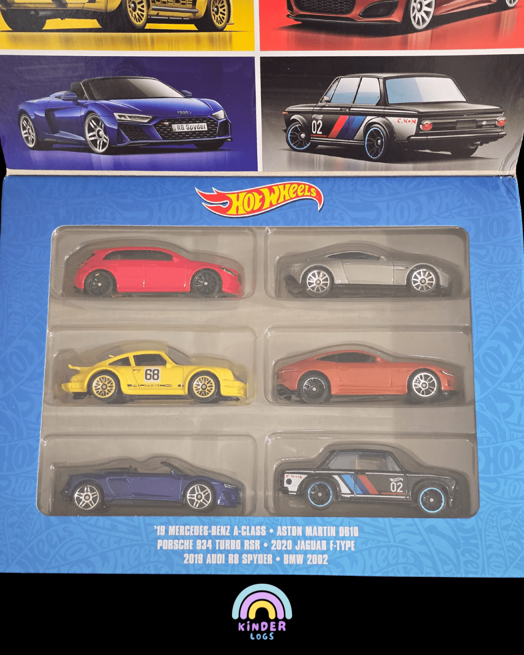 Hot Wheels European Car Culture 6 Car Set (Imported) - Kinder Logs