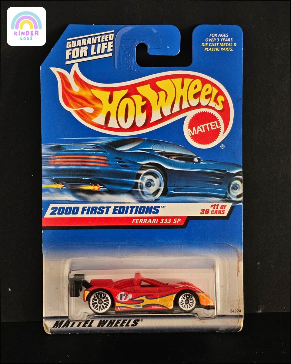 Hot Wheels Ferrari 333 SP - 2000 First Editions - Kinder Logs