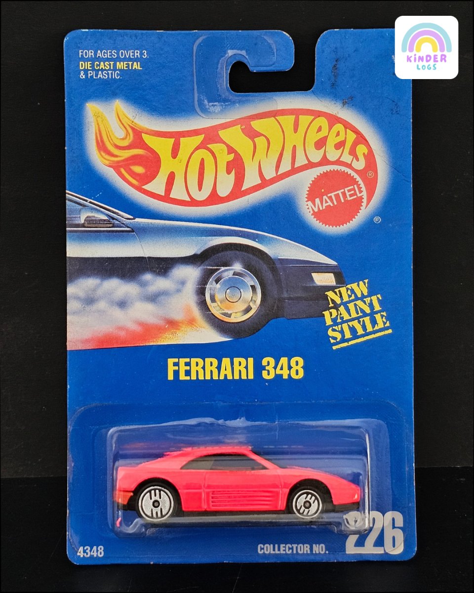 Hot Wheels Ferrari 348 Collector No. 226 - Kinder Logs