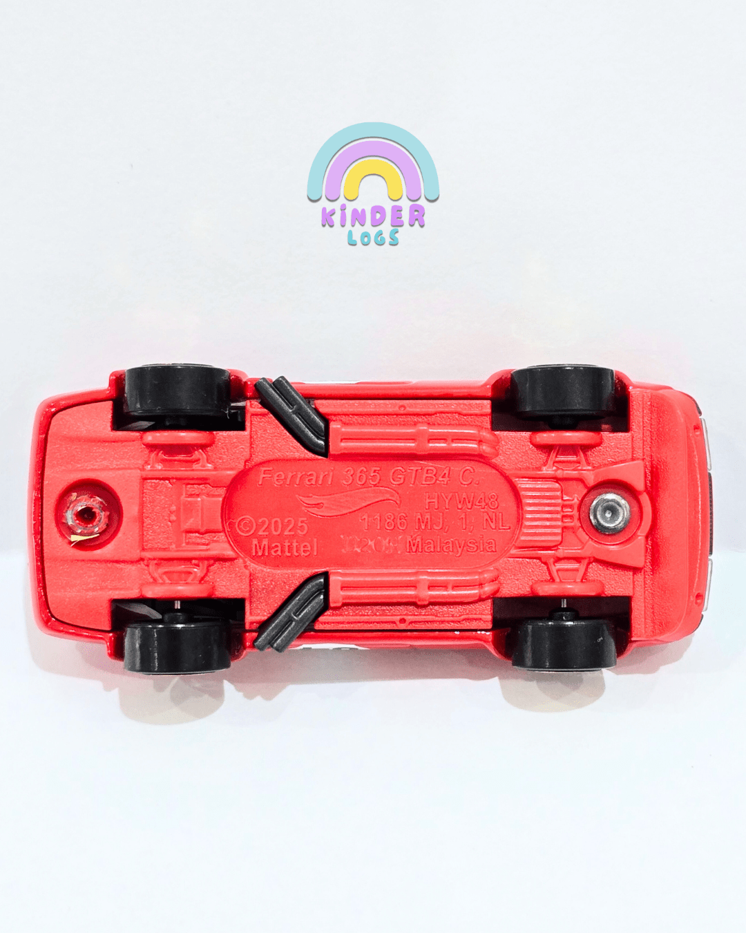 Hot Wheels Ferrari 365 GTB4 Competizione (Uncarded) - Kinder Logs