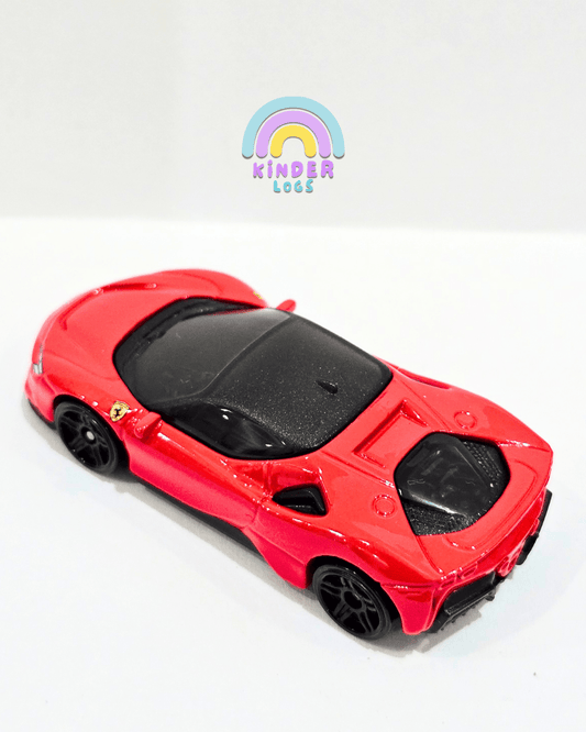 Hot Wheels Ferrari SF90 Stradale - Red (Uncarded) - Kinder Logs