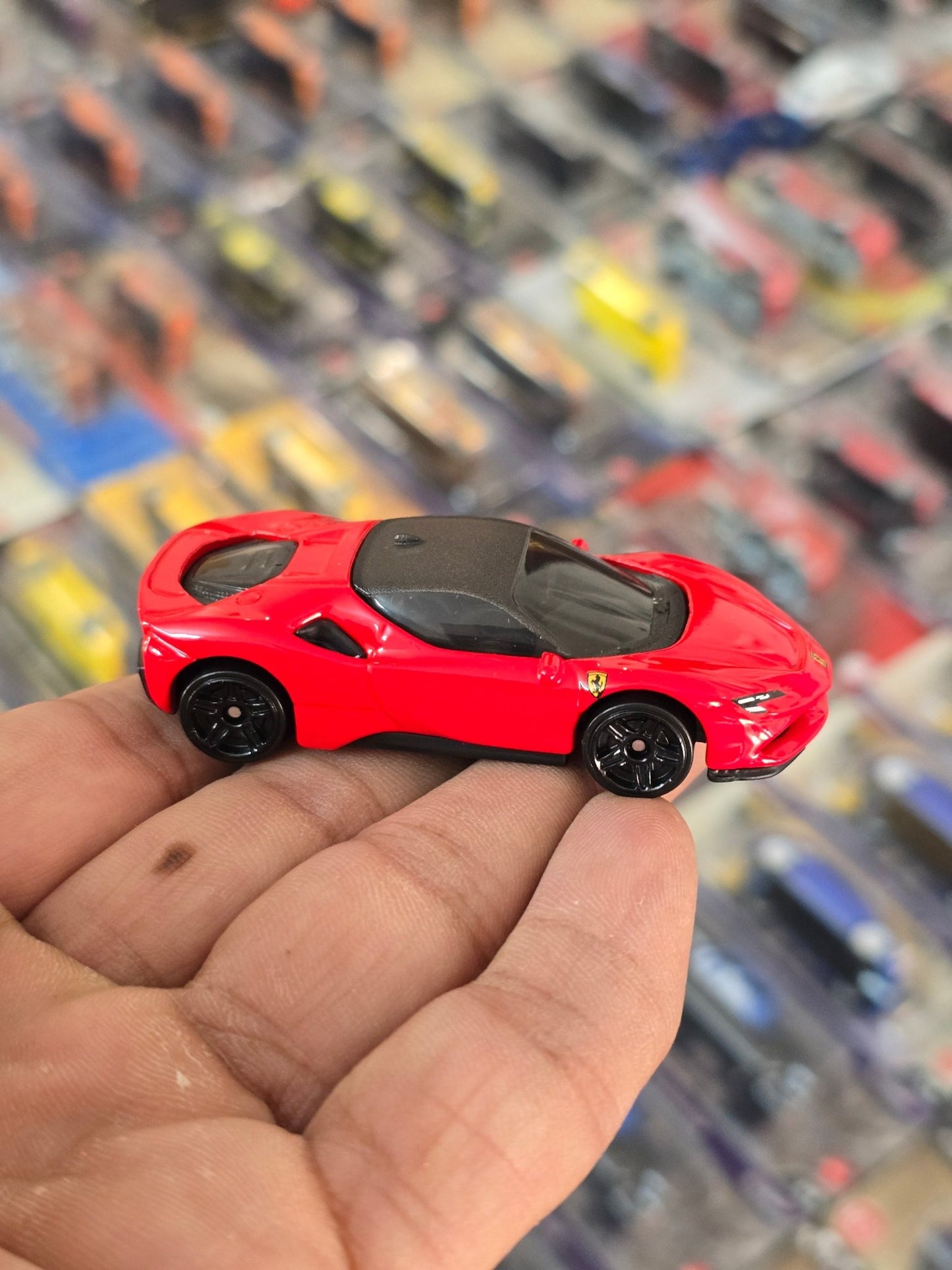 Hot Wheels Ferrari SF90 Stradale - Red (Uncarded) - Kinder Logs