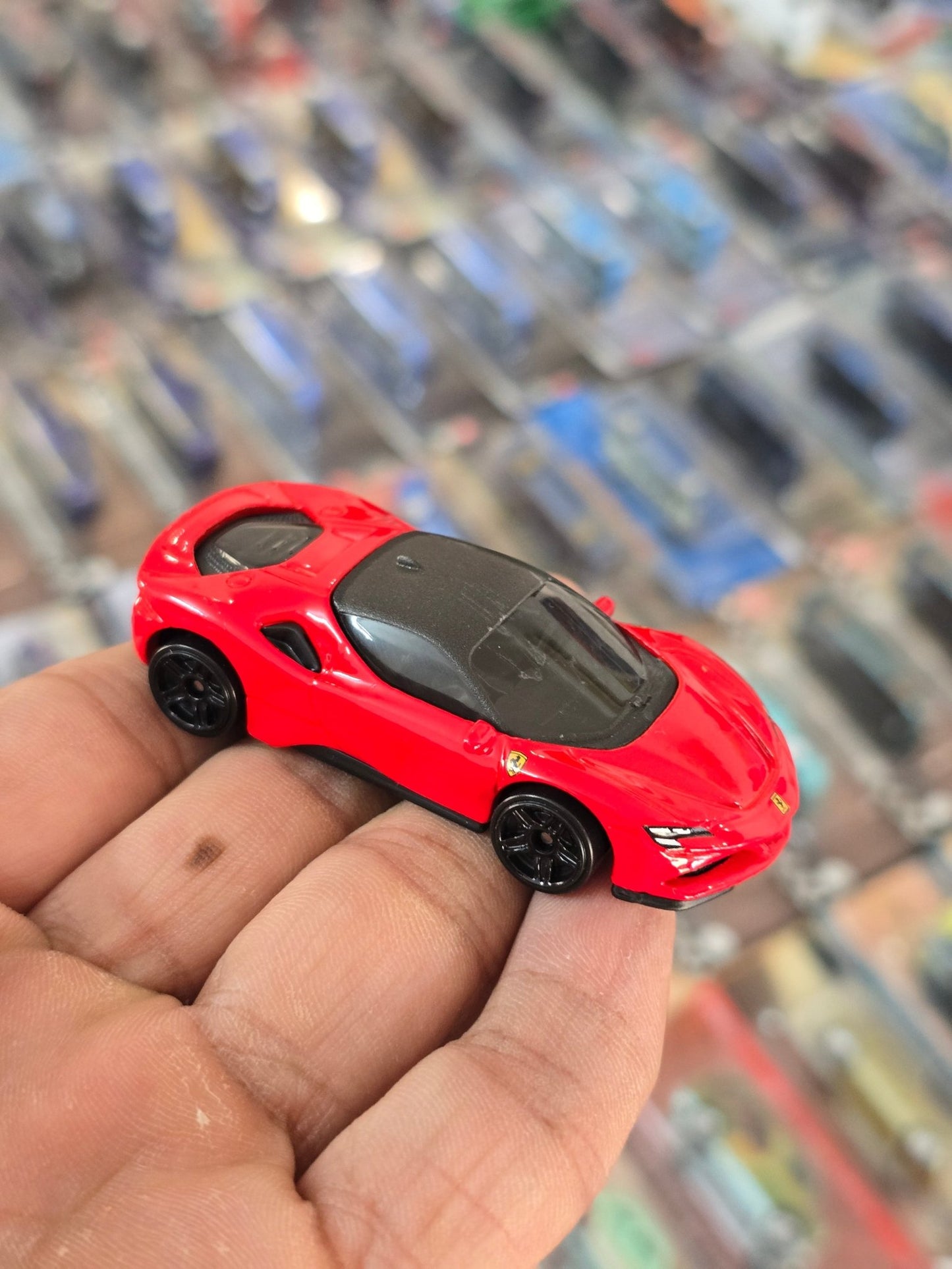 Hot Wheels Ferrari SF90 Stradale - Red (Uncarded) - Kinder Logs
