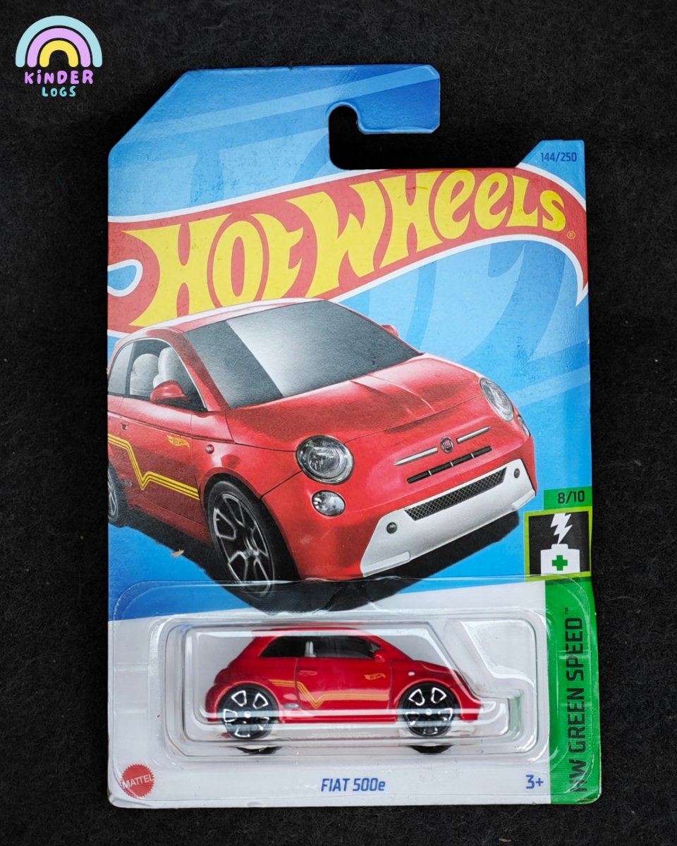 Hot Wheels Fiat 500e Electric Car - Kinder Logs