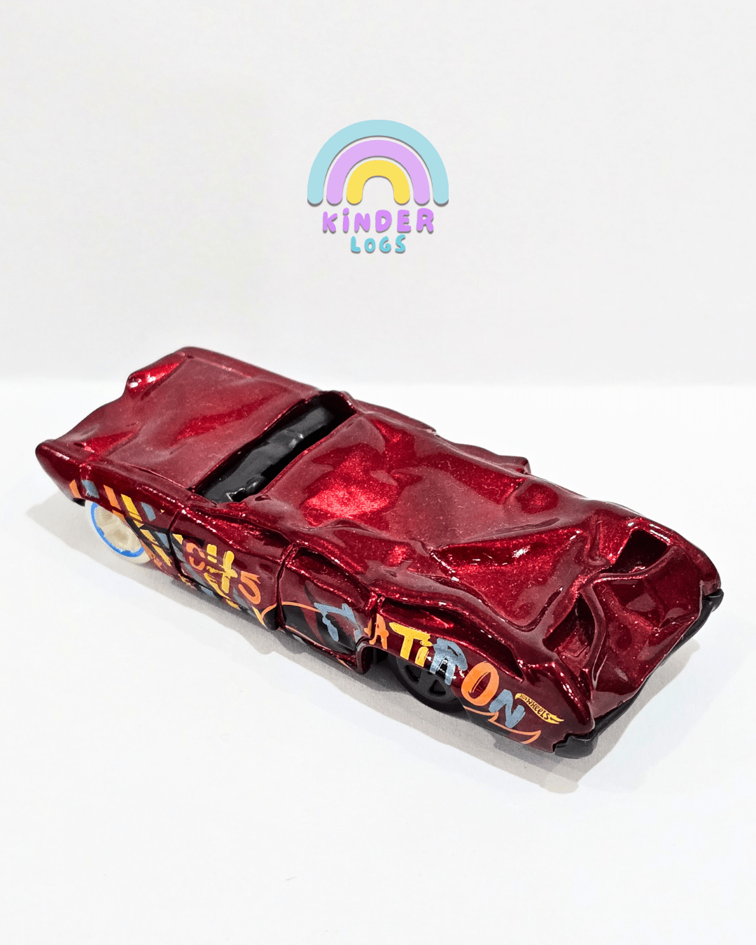 Hot Wheels Flat Iron Crushed Car (Uncarded) - Kinder Logs