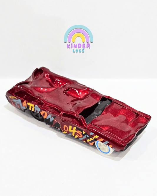 Hot Wheels Flat Iron Crushed Car (Uncarded) - Kinder Logs