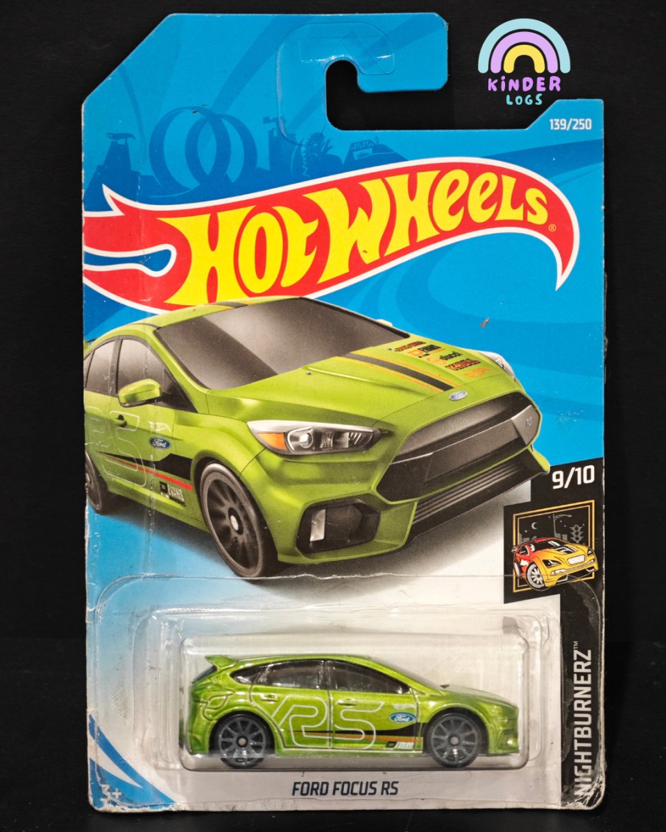 Hot Wheels Ford Focus RS Green (2018 Card) Buy At Kinder Logs