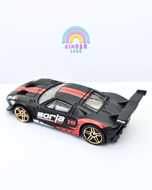 Hot Wheels Ford GT Borla Edition - Matte Black (Uncarded - New) - Kinder Logs