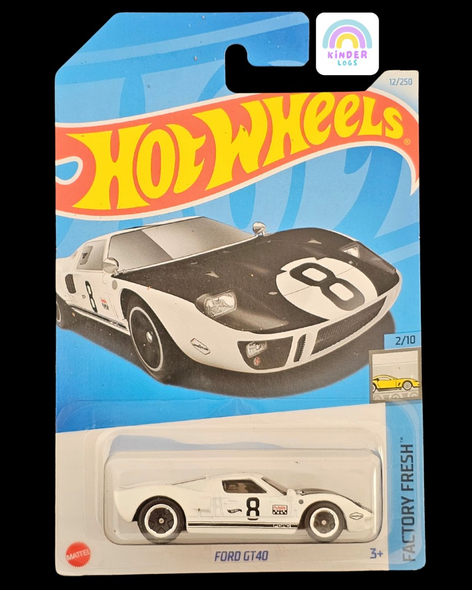 Hot Wheels Ford GT40 - Factory Fresh Series - Kinder Logs