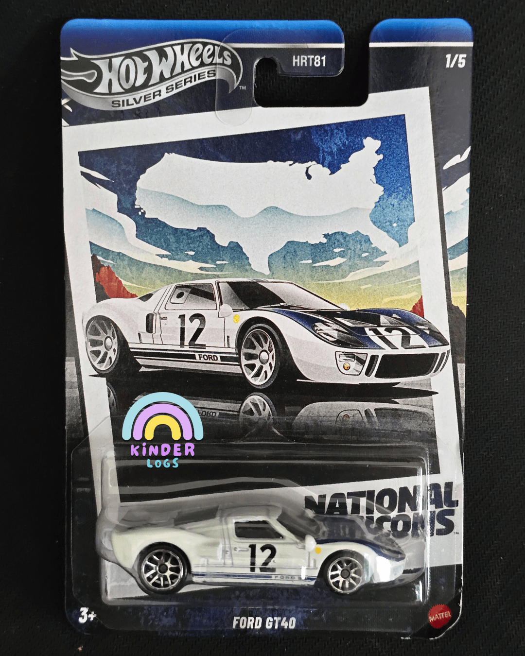 Hot Wheels Ford GT40 - National Icons (Imported) - Kinder Logs