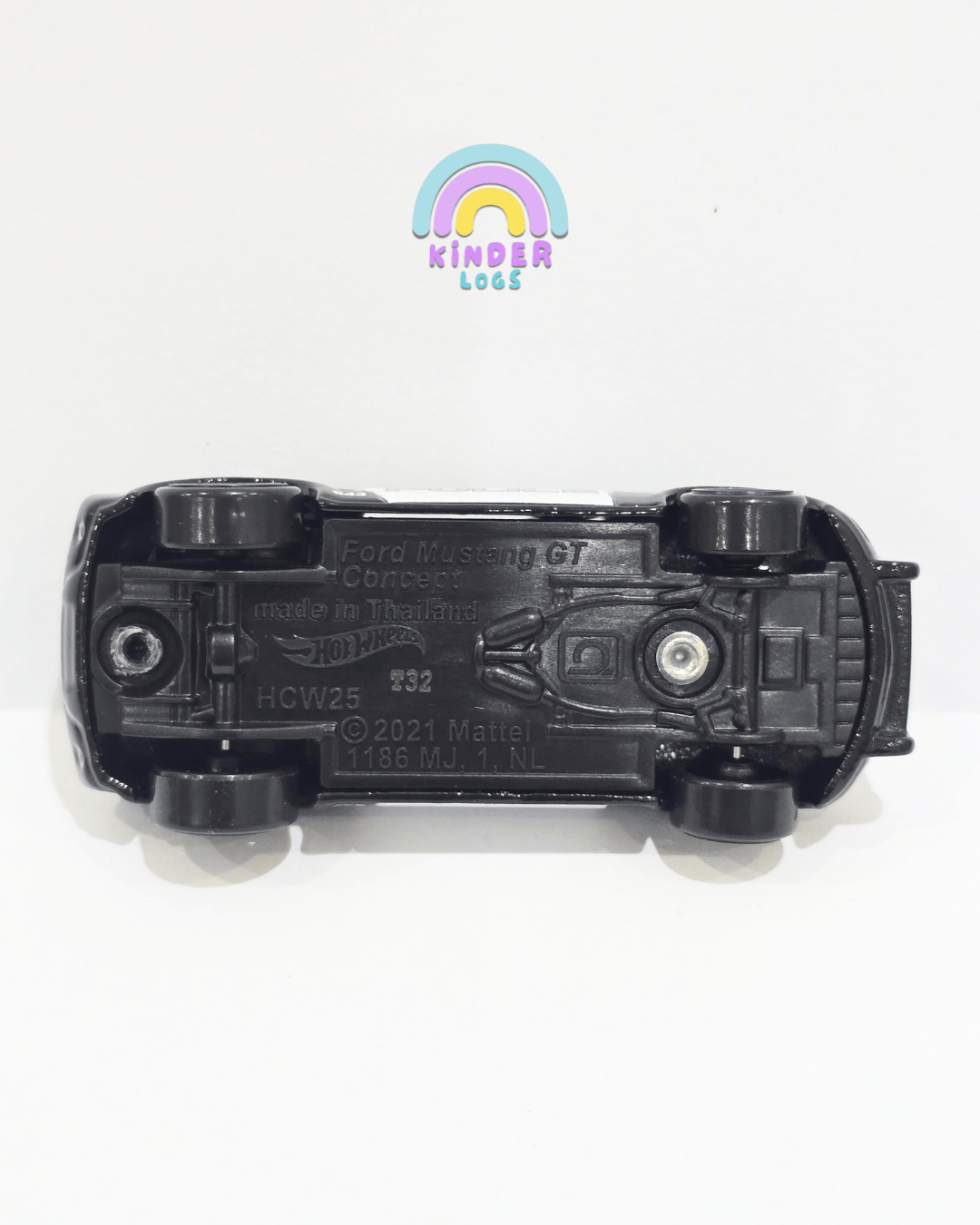 Hot Wheels Ford Mustang GT Transformers - Black (Uncarded) - Kinder Logs