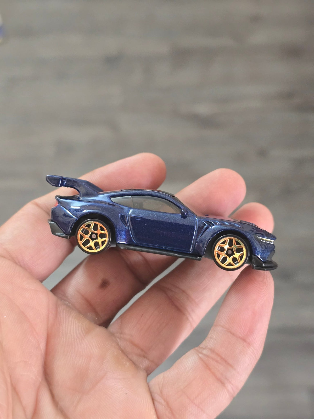 Hot Wheels Ford Mustang GTD - Dark Blue (Uncarded - New) - Kinder Logs