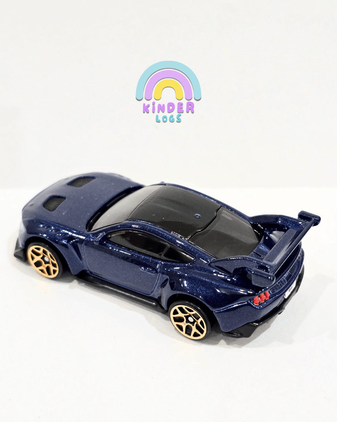 Hot Wheels Ford Mustang GTD - Dark Blue (Uncarded - New) - Kinder Logs