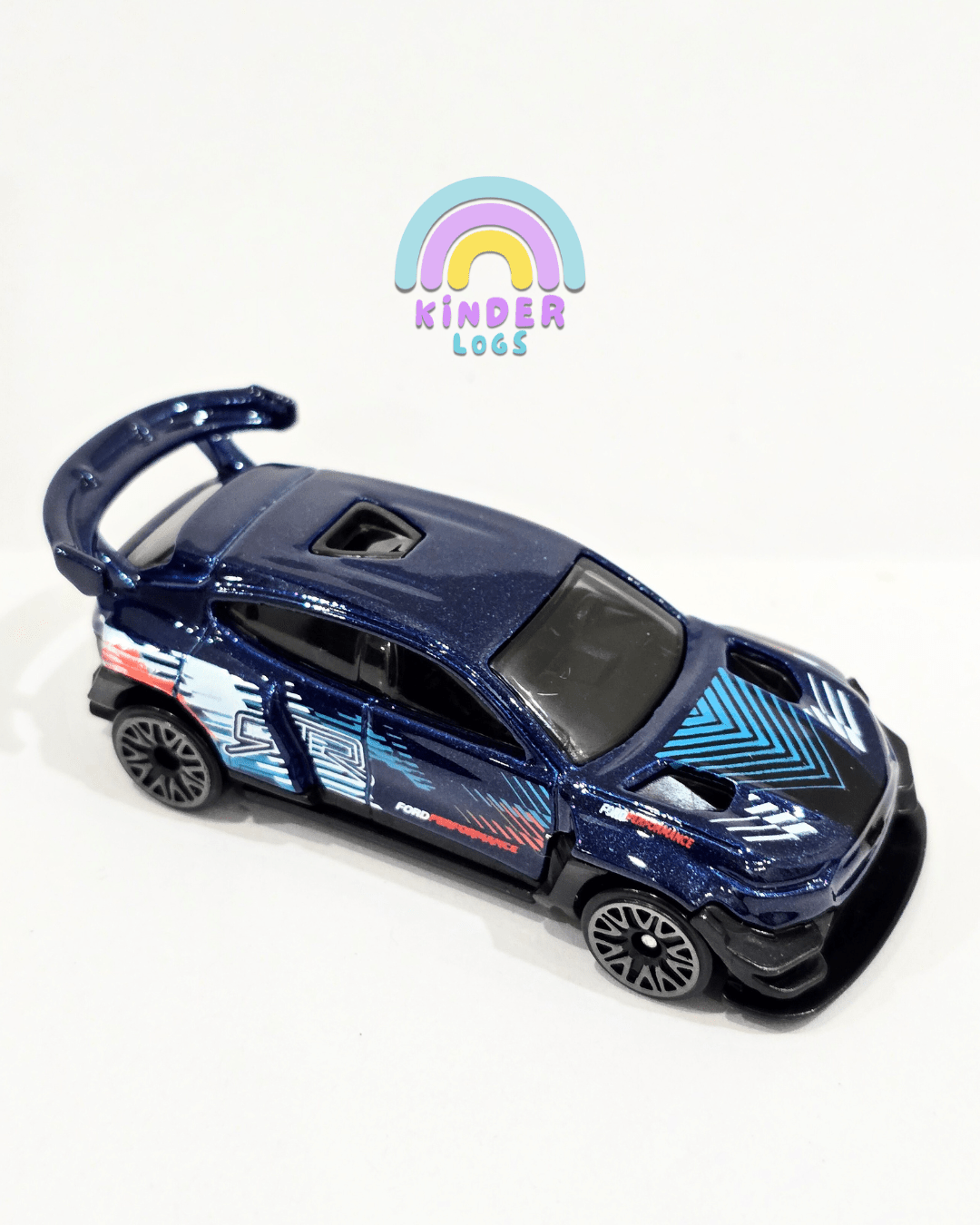 Hot Wheels Ford Mustang Mach - E 1400 - Dark Blue (Uncarded) - Kinder Logs