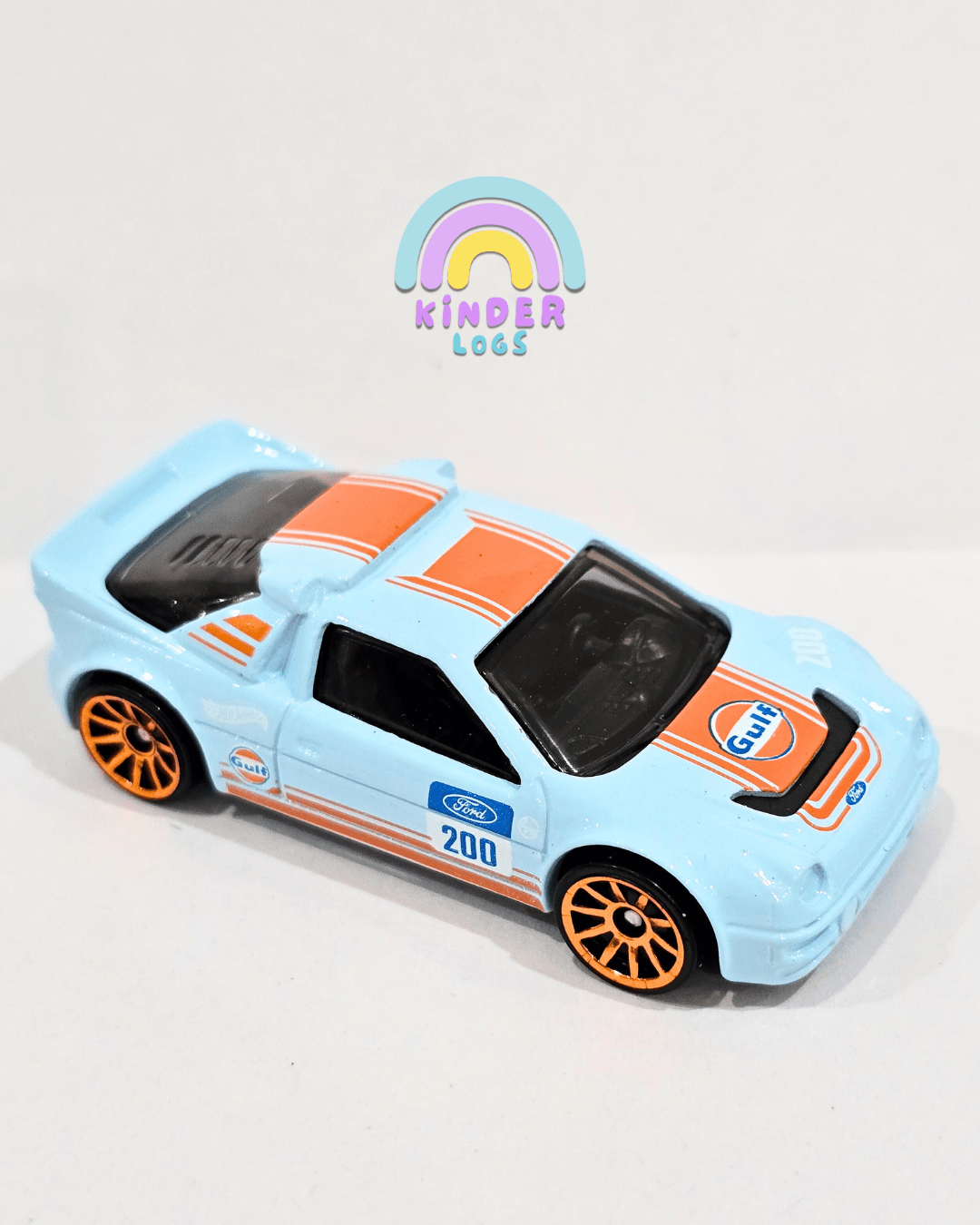 Hot Wheels Ford RS200 - Blue (Uncarded - New) - Kinder Logs