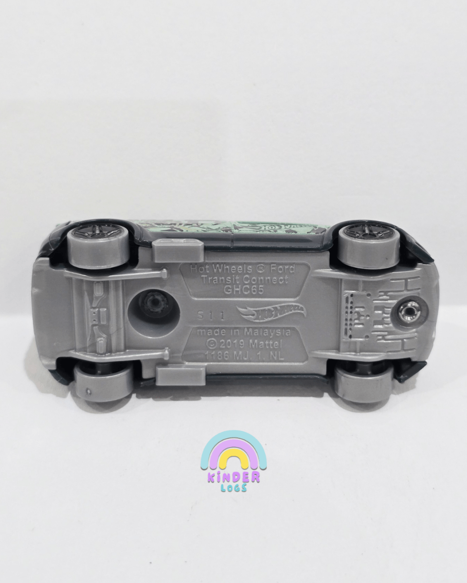 Hot Wheels Ford Transit Connect - Green (Uncarded) - Kinder Logs
