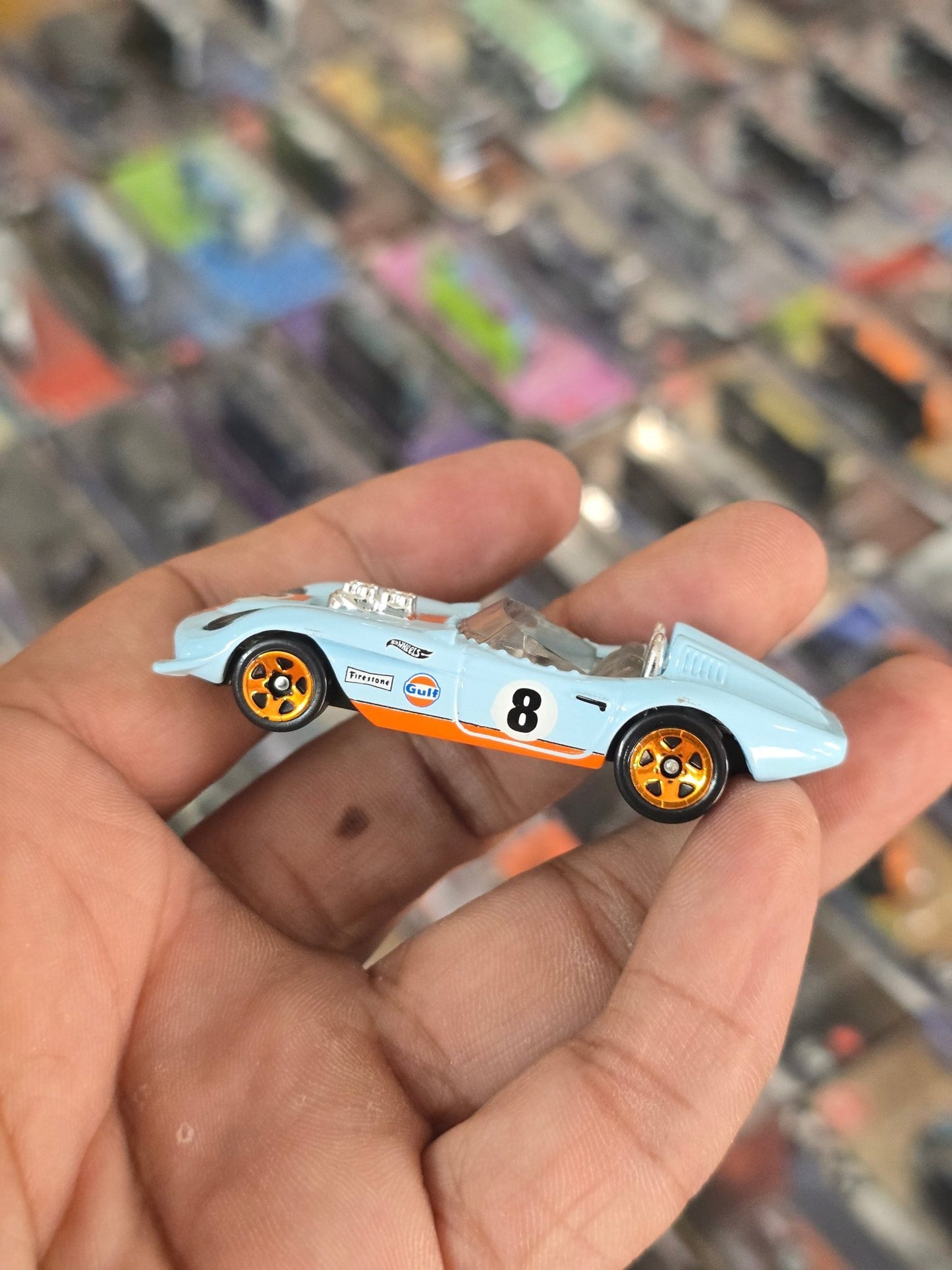 Hot Wheels Glory Chaser Gulf Edition (Uncarded) - Kinder Logs