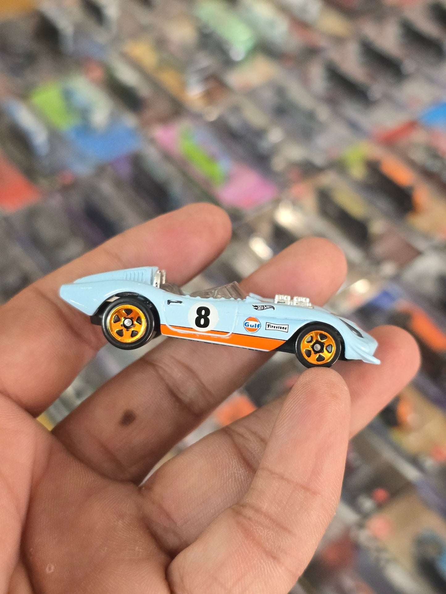 Hot Wheels Glory Chaser Gulf Edition (Uncarded) - Kinder Logs