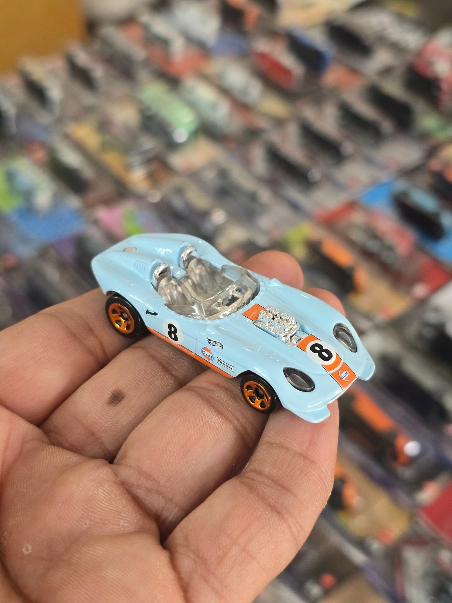 Hot Wheels Glory Chaser Gulf Edition (Uncarded) - Kinder Logs