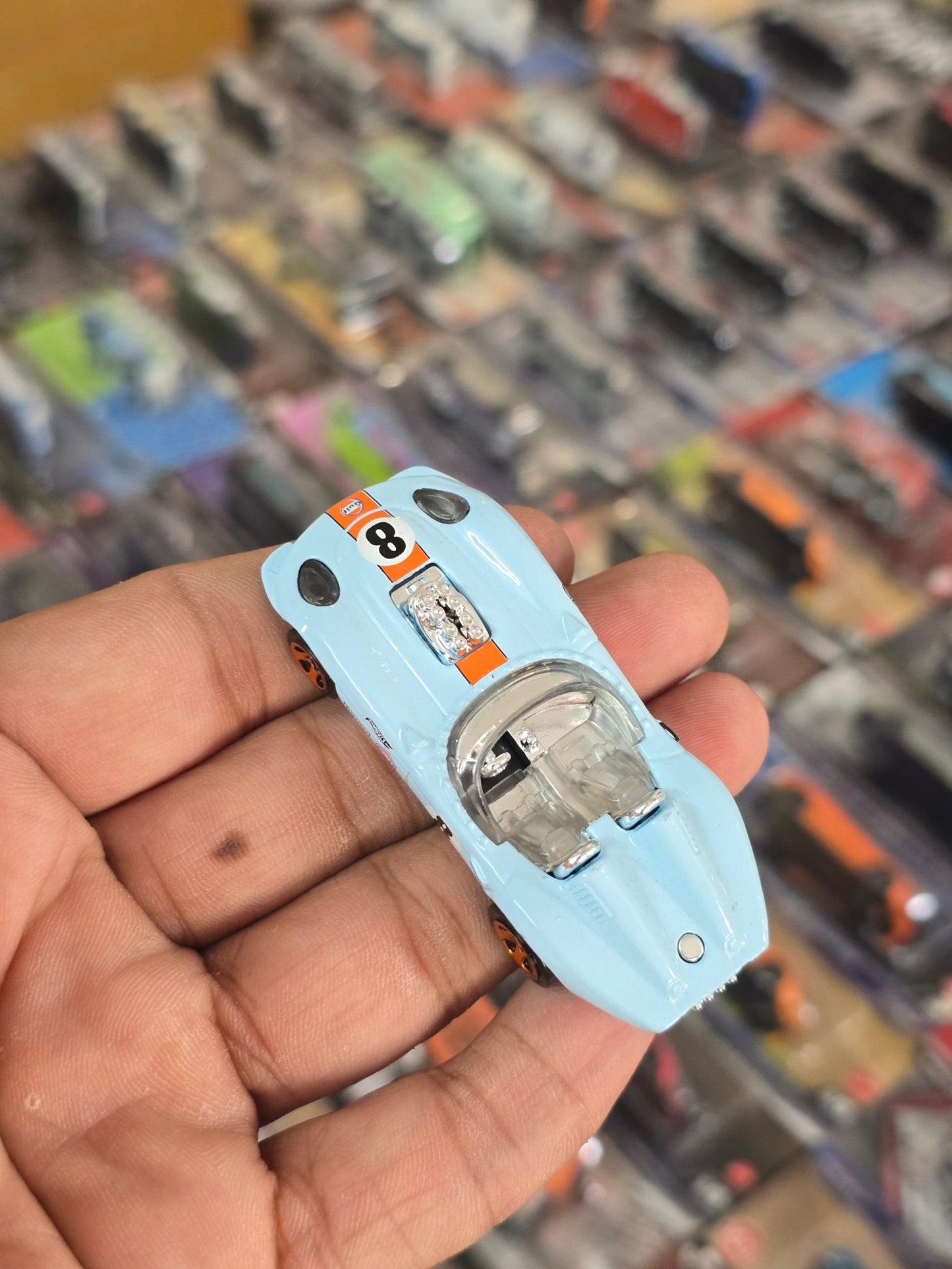 Hot Wheels Glory Chaser Gulf Edition (Uncarded) - Kinder Logs