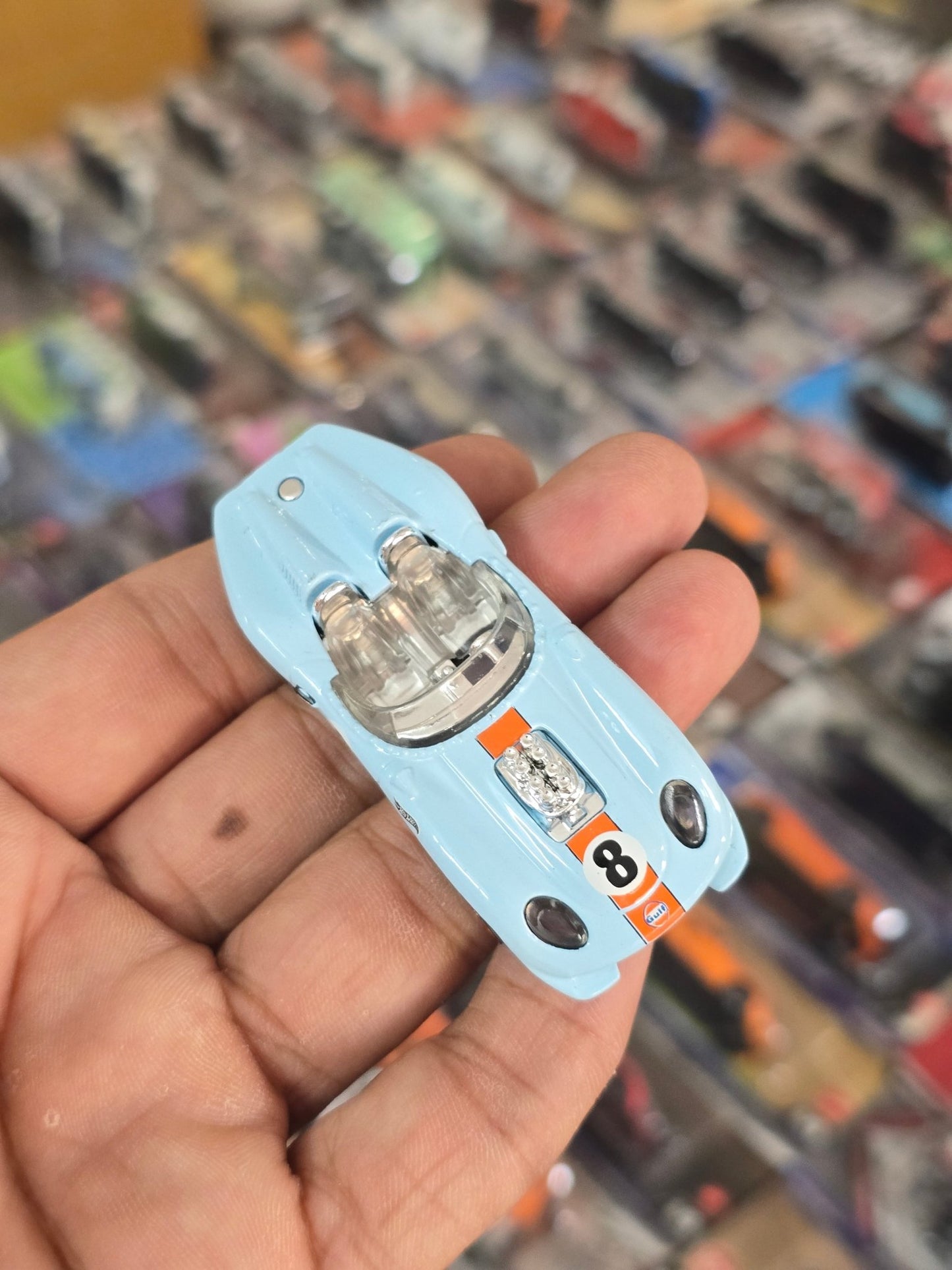 Hot Wheels Glory Chaser Gulf Edition (Uncarded) - Kinder Logs