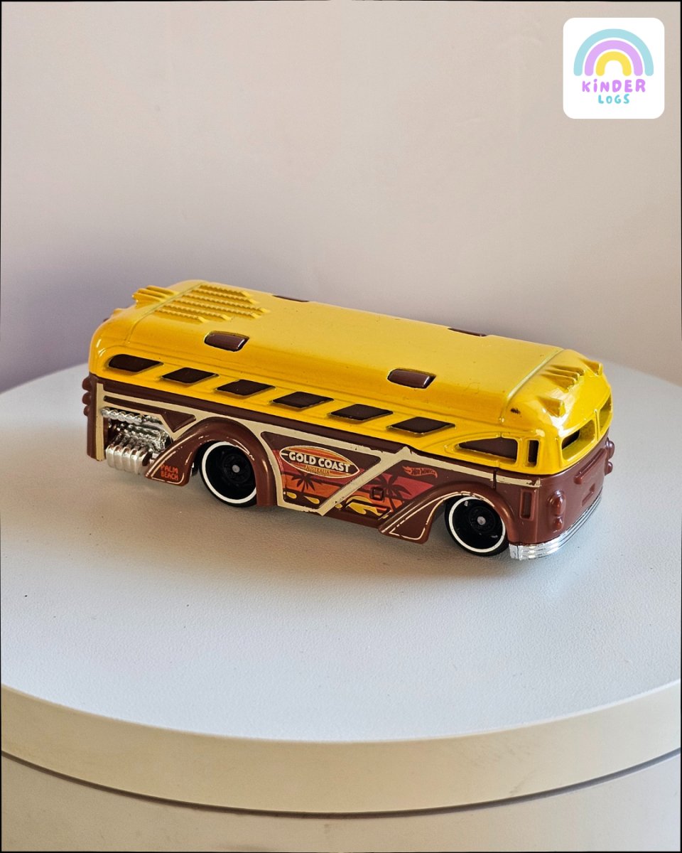 Hot Wheels Gold Coast Surfin' School Bus (Uncarded) - Kinder Logs