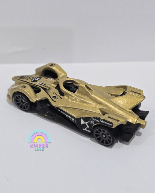 Hot Wheels Green Speed Gold Formula E Gen 2 (Uncarded) - Kinder Logs