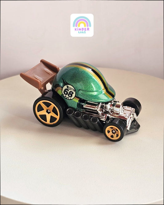 Hot Wheels Helmet Car - Unique Design (Uncarded) - Kinder Logs