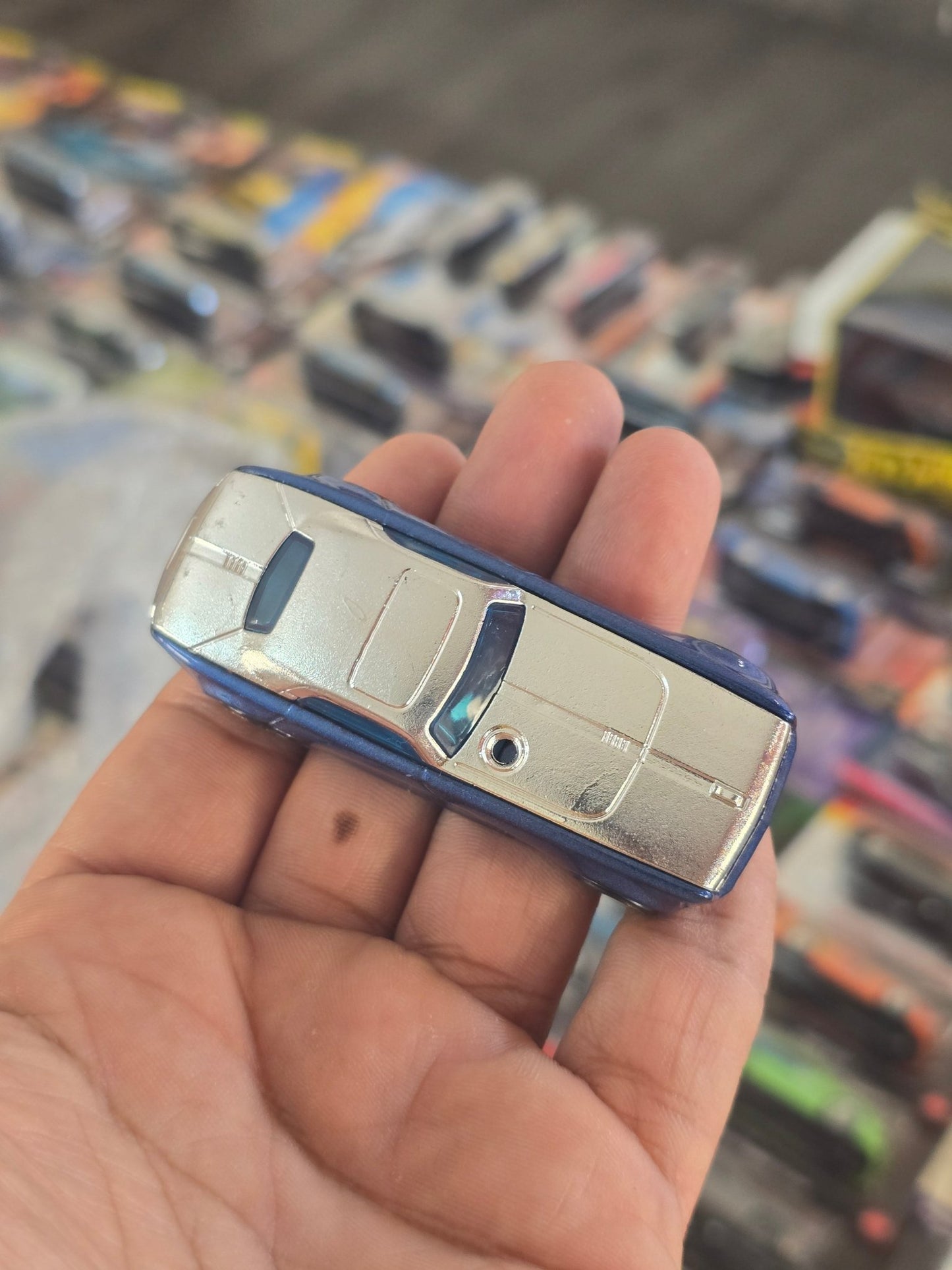 Hot Wheels Hi - Roller II - Blue (Uncarded) - Kinder Logs
