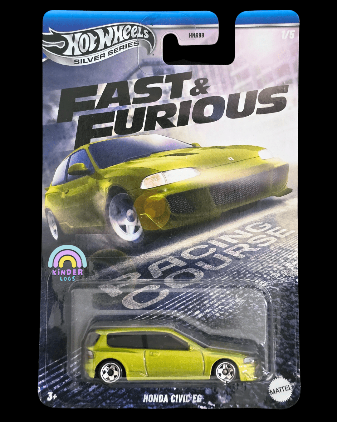 Hot Wheels Honda Civic EG - Fast & Furious Racing Course (Imported) - Kinder Logs