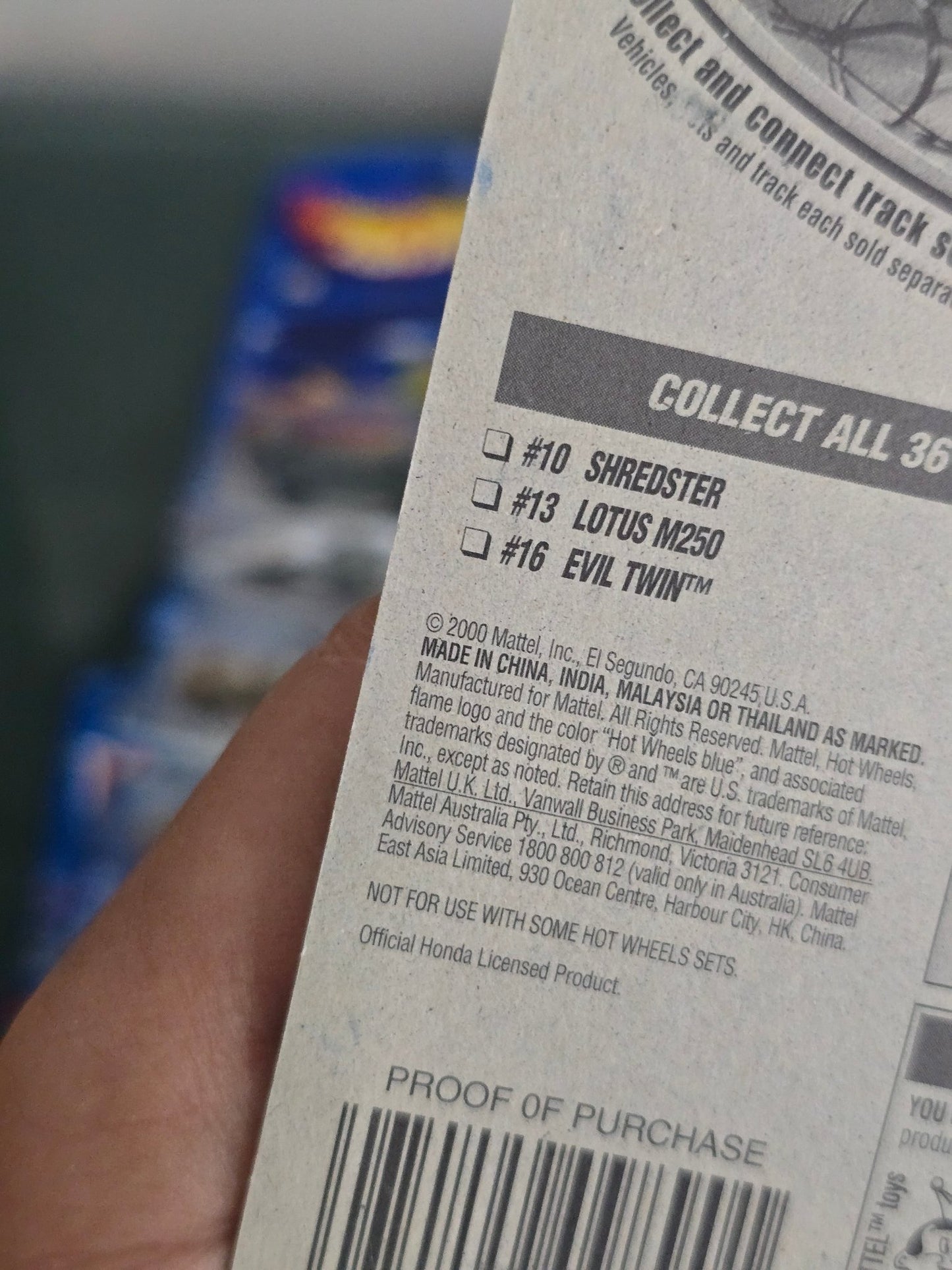 Hot Wheels Honda Civic Si - Collector No. 027 - Kinder Logs