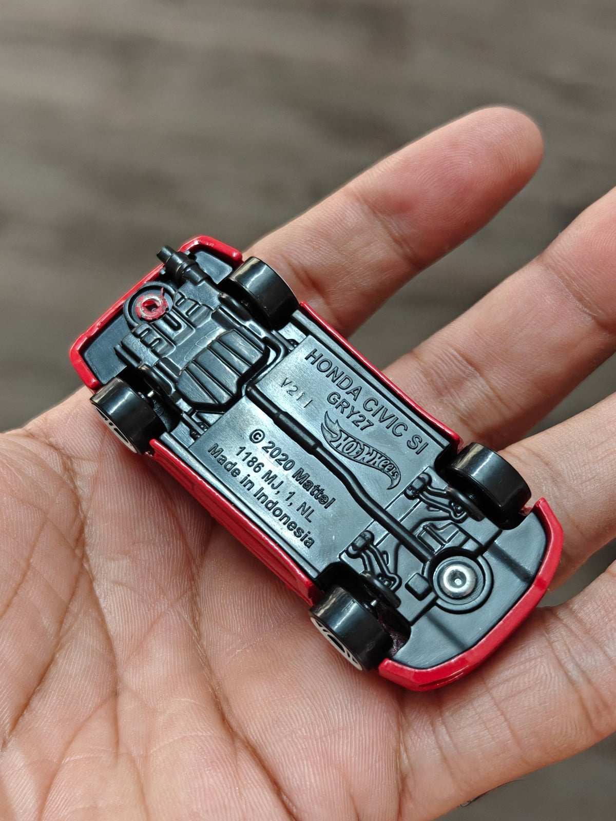 Hot Wheels Honda Civic Si - Red (Uncarded - New) - Kinder Logs