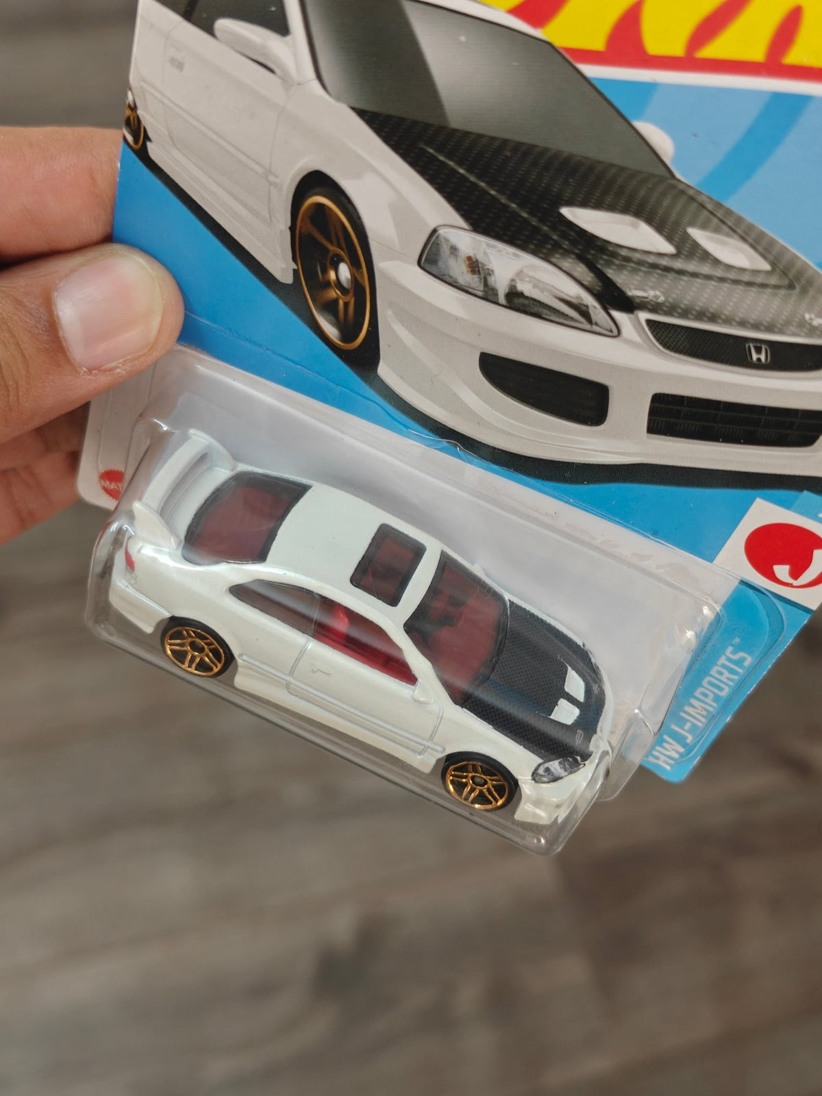 Hot Wheels Honda Civic Si - White - Kinder Logs