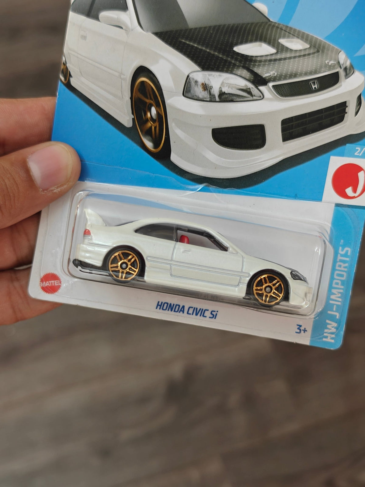Hot Wheels Honda Civic Si - White - Kinder Logs