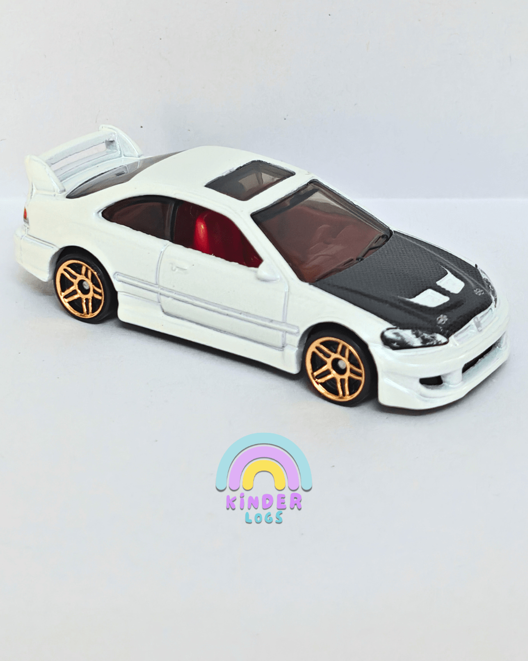 Hot Wheels Honda Civic Si - White (Uncarded - New) - Kinder Logs