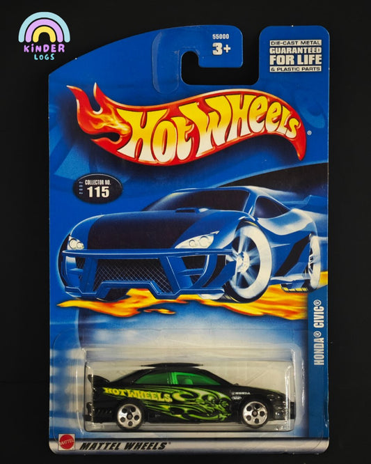 Hot Wheels Honda Civic (Very Old Card) - Kinder Logs