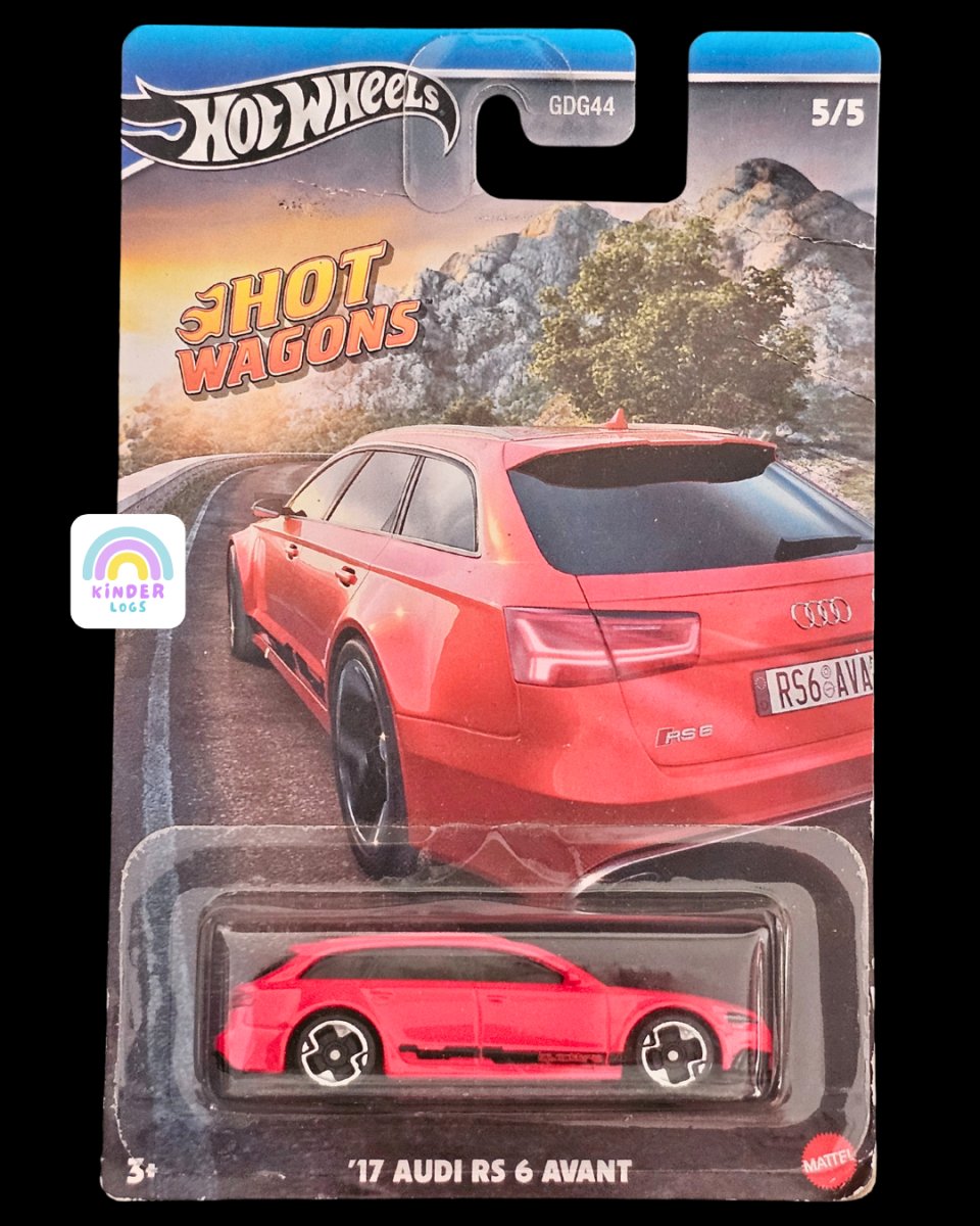 Hot Wheels Hot Wagons - 2017 Audi RS6 Avant - Kinder Logs