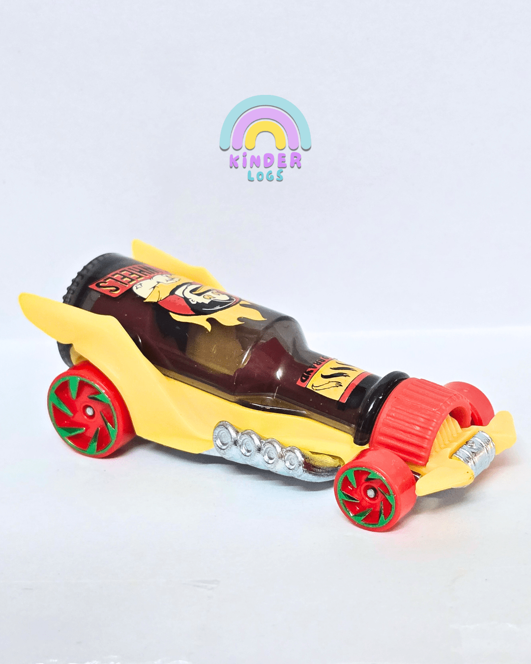 Hot Wheels Hot Wheengs - Yellow (Uncarded - New) - Kinder Logs
