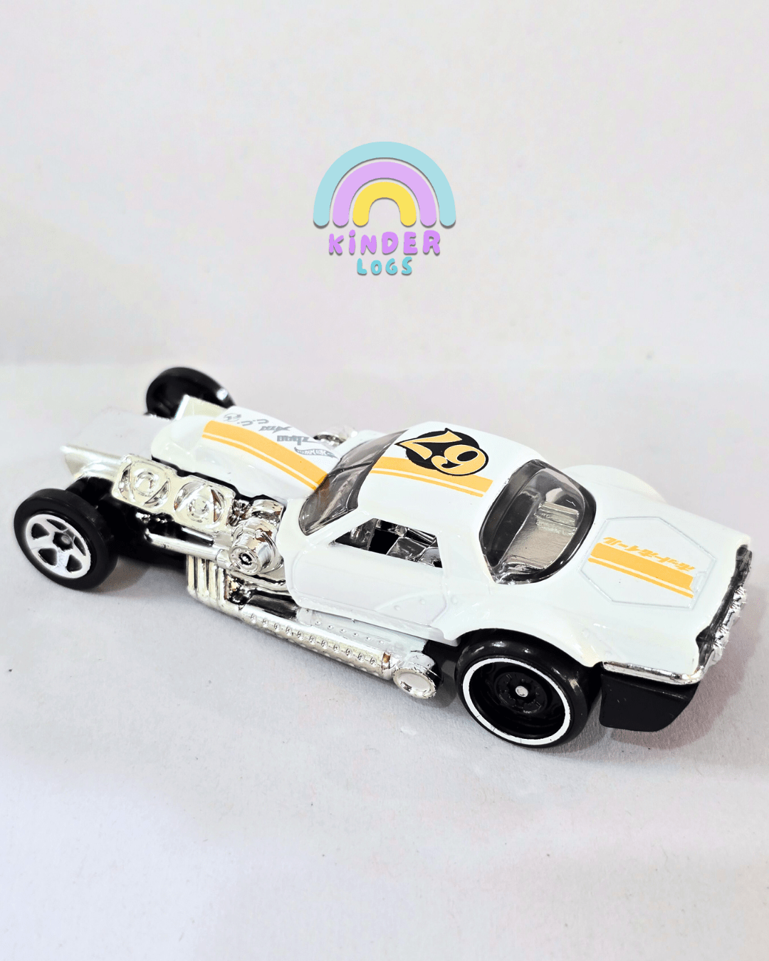 Hot Wheels Hoto Roto - White (Uncarded - New) - Kinder Logs