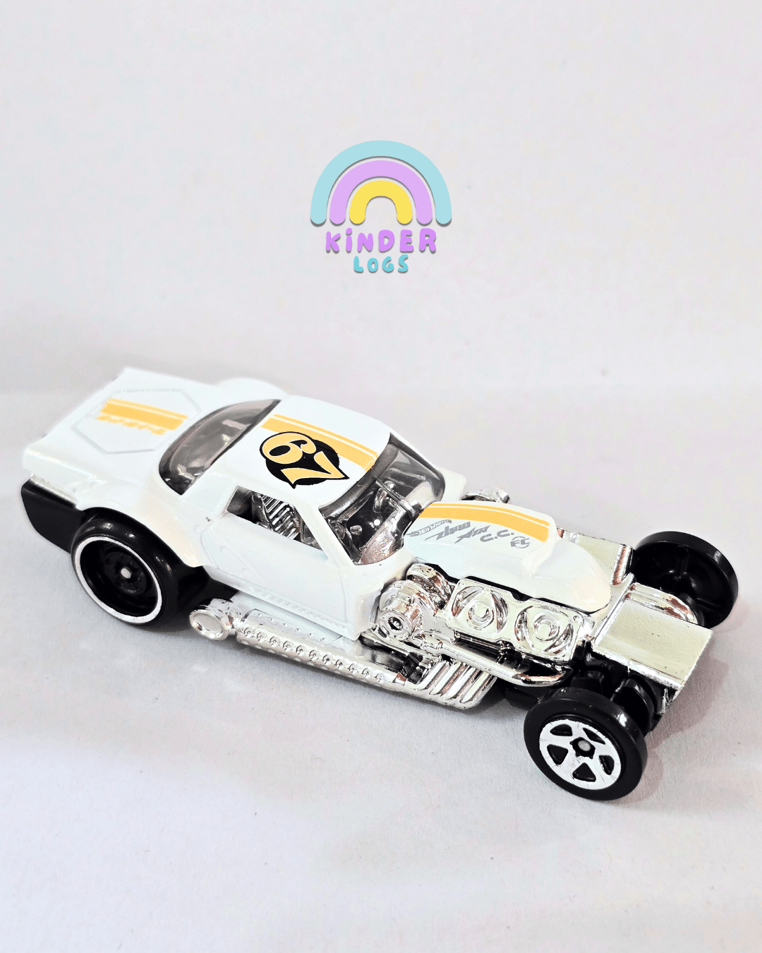 Hot Wheels Hoto Roto - White (Uncarded - New) - Kinder Logs