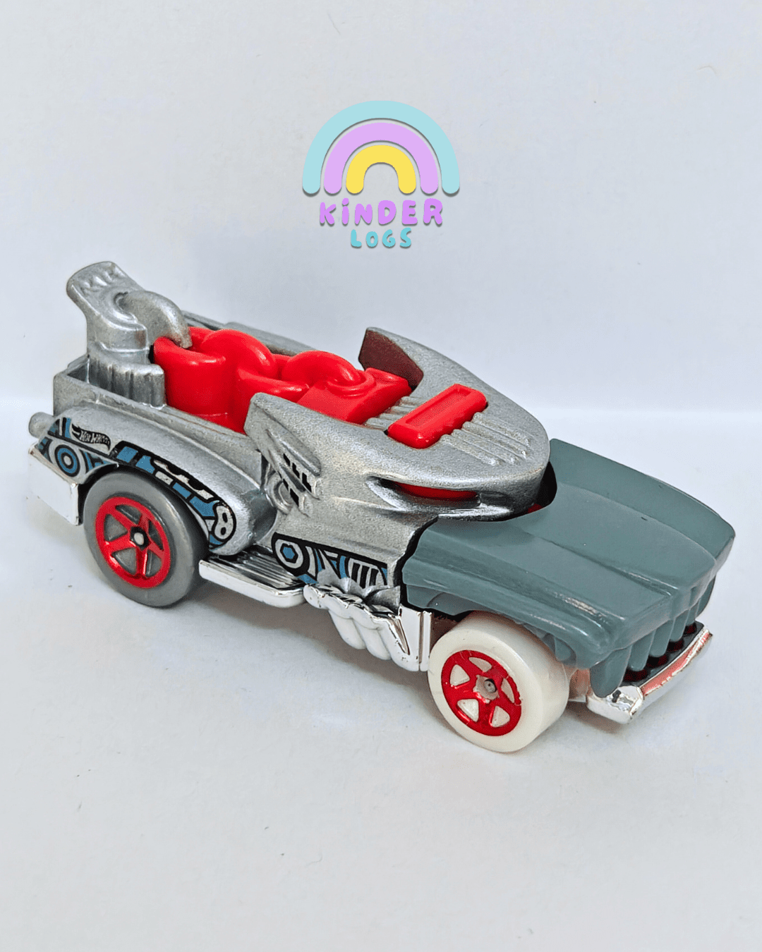 Hot Wheels Hotweiler - Silver (Uncarded - New) - Kinder Logs