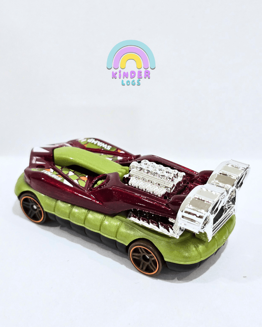 Hot Wheels Hover Storm - Maroon - Green (Uncarded) - Kinder Logs