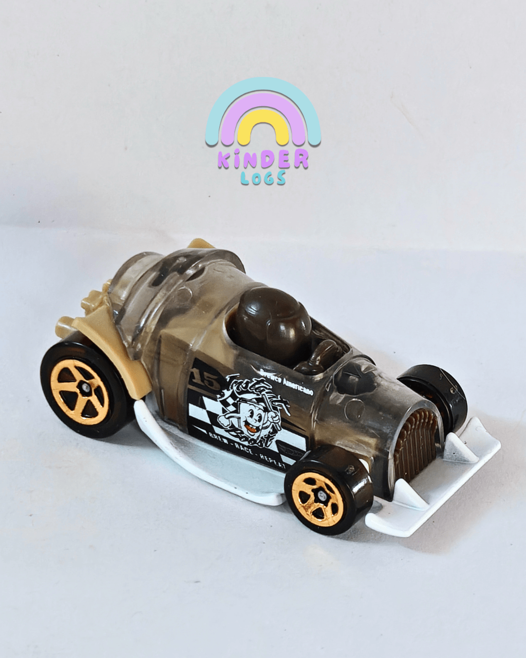 Hot Wheels Instant Boost - Brown (Uncarded - New) - Kinder Logs