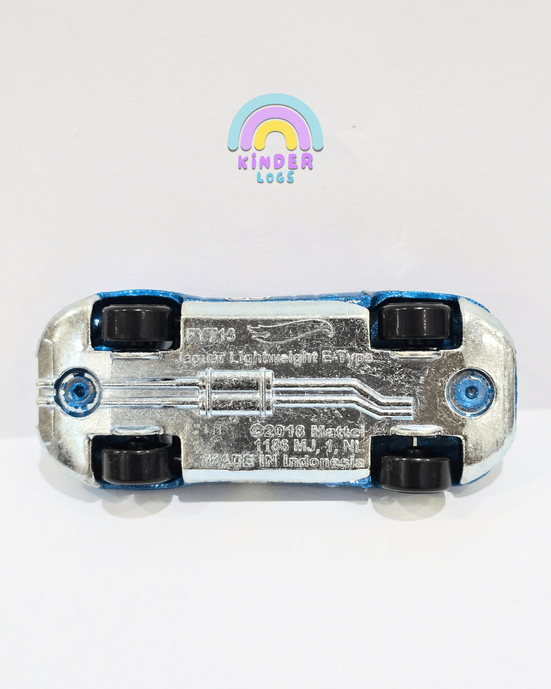 Hot Wheels Jaguar Lightweight E - Type - Blue (Uncarded) - Kinder Logs