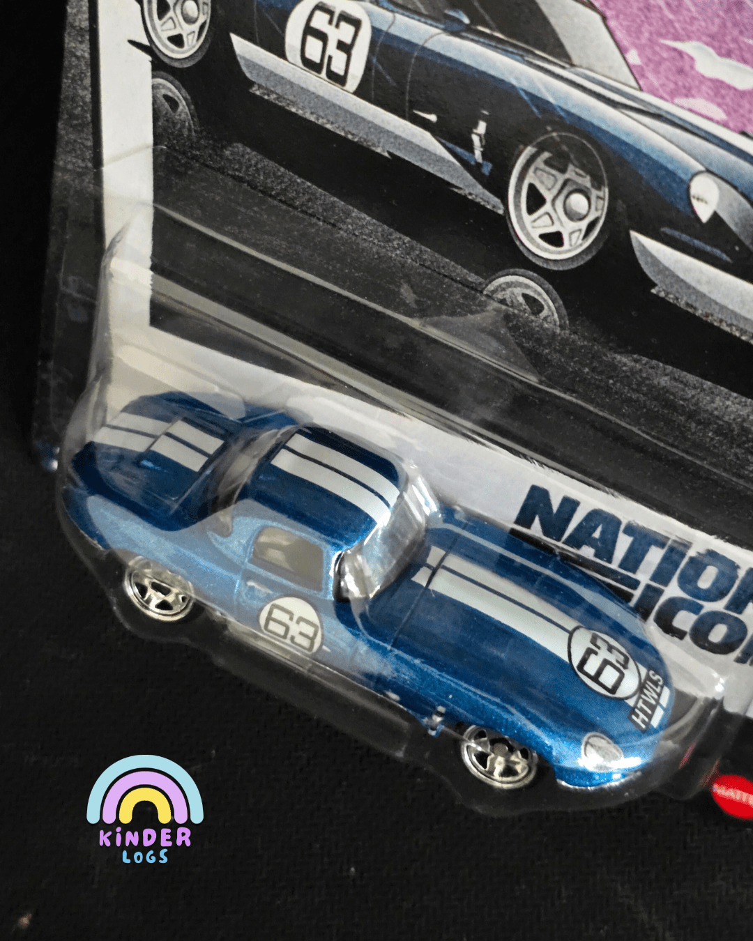 Hot Wheels Jaguar Lightweight E - Type - National Icons (Imported) - Kinder Logs