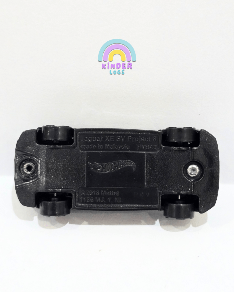 Hot Wheels Jaguar XE SV Project 8 - Black (Uncarded) - Kinder Logs