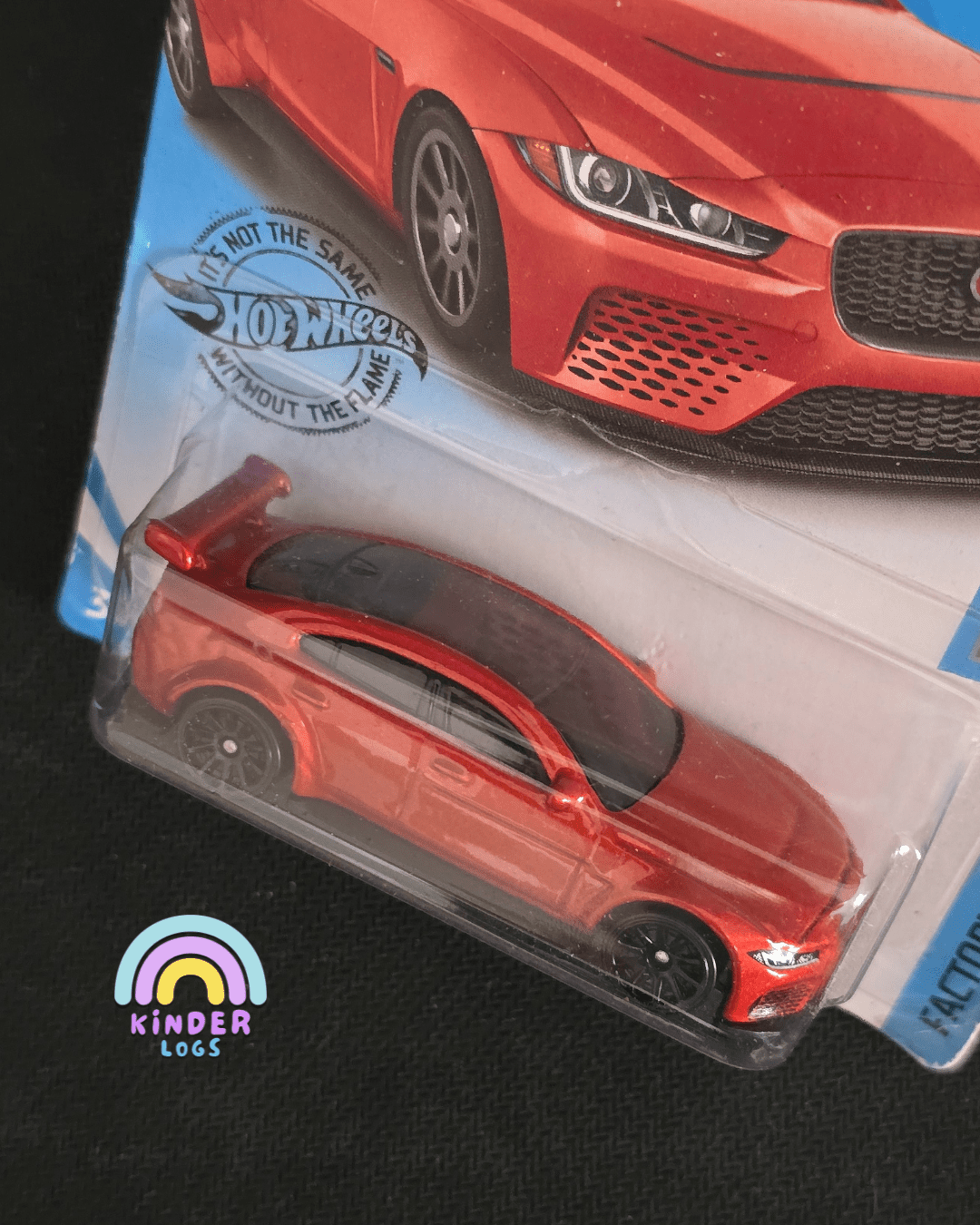 Hot Wheels Jaguar XE SV Project 8 - Red (Imported) - Kinder Logs