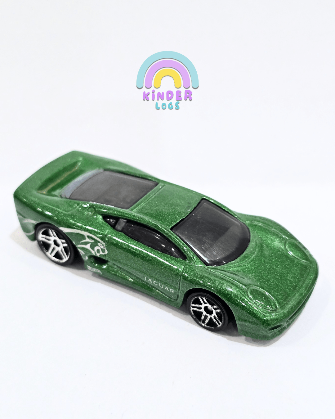Hot Wheels Jaguar XJ220 - Green (Used Car) - Kinder Logs