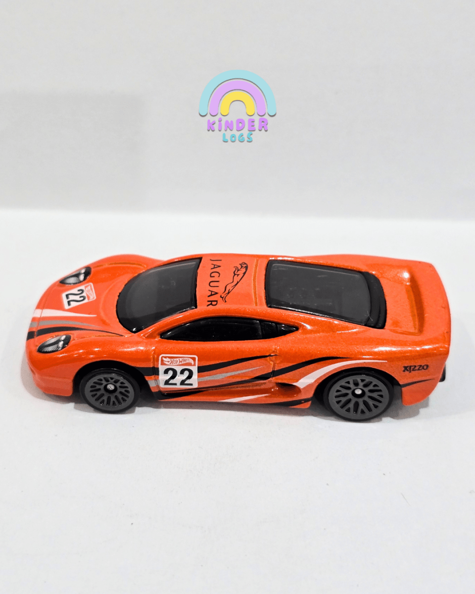 Hot Wheels Jaguar XJ220 - Orange (Uncarded) - Kinder Logs