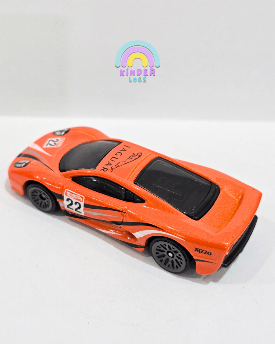 Hot Wheels Jaguar XJ220 - Orange (Uncarded) - Kinder Logs